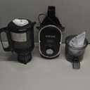 SUSTEAS Cold Press Juicer, 300W, 5.3" Large Feed Chute, 1.5L Capacity, Automatic Feeding, High Yield, Easy to Clean, Ideal for Whole Fruits & Vegetables, Black