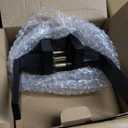 Estmoon 8 Pack Door Handles Black Interior Door Knobs, Keyless Privacy Door Levers with Lock Heavy Duty Door Handle for Bedroom Bathroom