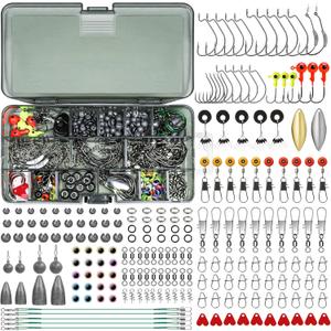 TRUSCEND Widely Used Fishing Lures & Tackle Kit Worth Ever Penny, Selected Fishing Kit for Starter Freshwater Saltwater, Economic/Giftable/Premium Fishing Gear Set, for Family