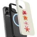 DEENAKIN for iPhone 15 Pro Max Case,Cute Floral,Trendy Preppy Y2K Designs | Compatible with Magsafe, Dual-Layer Hard Shell + Silicone, Slim Fit Phone Cover with Flower for Women Girls