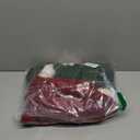 6 Sets of Christmas Stockings, 18" Stranded Knit Hanging Stockings + Black & Red Snowman Name Tag, for Family Holiday Parties, Xmas, Mantle Decorations, Festival Decoration (Red, Green, White)