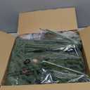 DN DECONATION Artificial Christmas Norfolk Pine Stems, Faux Pine Branches with Cones 35.4" 6PCS - Greenery Fake Pine Needles for Vase Arrangements, Winter, Holiday Indoor Outdoor Home Decor (Set of 6, Green and Brown90)