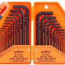 HORUSDY 32-Piece Hex Key Set with Another Torque Handle, Allen Wrench Set Inch/Metric MM(0.7mm-10mm) SAE(0.028"-3/8)