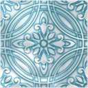 Peel and Stick Wall Tile Stickers Backsplash for Kitchen/Living Room/Bathroom in Metalic Design, 8x8 inch Pack of 10 Self Stick Paper Wall Tile Stickers for Your Home and DIY Projects (Green)