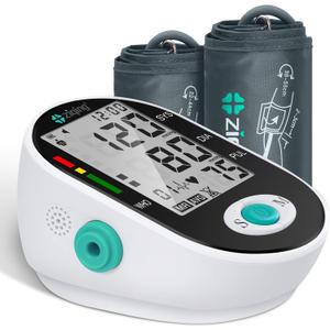Blood Pressure Monitor, Bp Monitor with 2 Cuffs, The Universal and Extra Large Cuff(2244cm&3855cm)  2 * 99 Sets of Memory for Home Use