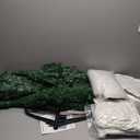 6 ft Artificial Christmas Tree with Snow Set Large Snow Flocked Christmas Green Tree with 35.3 Ounces Fluffy Cotton for Xmas Holiday Winter Home Office Party Decoration