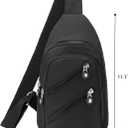 Banelu Sling Bag Crossbody Sling Backpack for Women Men, Small Chest Bag Daypack Fanny Pack Cross Body Bag for Outdoors Hiking Traveling
