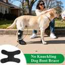 Idepet Dog Drop Foot Brace Strap On (No Knuckling Boot Brace) Dog Boot Leg Braces for Leg Support, Dog Shoes Lift Toes for Foot Issues, Arthritis, Pet Corrector for Dogs (7)