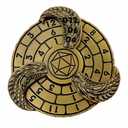 D&D Themed Fidget Spinner, dice spinner, D4,D6, D8, D10, D12,D20,D% 7-in-1 metal dice, Perfect for D&D Dungeons and Dragons, RPG and Pathfinder Role Playing Games (Black Blue)