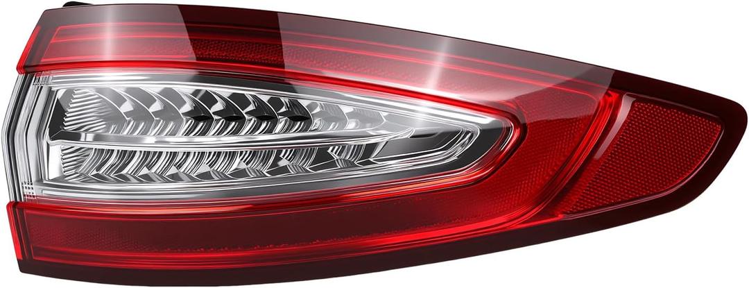 Right Passenger Side LED Tail Light Assembly Compatible with Ford Fusion S SE 2013-2016 Rear Brake Lamp Replace# FO2805110 DS7Z-13404-H