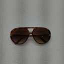mosanana Trendy Oversized Aviator Sunglasses for Women Retro Style MS52478 (C5 Tortoise/Gradient Brown)