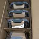 [10-Pack] Glass Meal Prep Containers with Lids, MCIRCO Food Storage Containers with Snap Locking Lids, Airtight Lunch Containers, Microwave, Oven, Freezer and Dishwasher (gray)