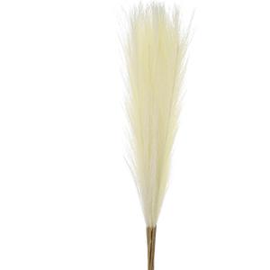 MECCANIXITY 12Pcs Faux Pampas Grass,21"/55cm Fluffy Fake Pampas Grass Decor Tall Artificial Pampas Grass for Living Room Party Wall Vase Wedding Decoration,Beige