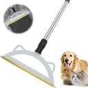 Carpet Rake for Pet Hair Removal, 49 Adjustable Long Handle Pet Hair Removal Tool, Carpet Rake Fur Scraper,Reusable Dog Cat Hair Remover,Broom for Rugs,Mats,Pet Beds,Couch,Furniture