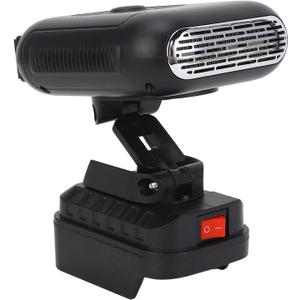 Battery Powered Heater, Portable Space Heater with 2 Temperatures for Car Office Camping, 90 Flip, 2 USB, Compatible with BL1830 BL1850 BL1840 BL1845 BL Batteries (No Battery)