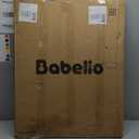 BABELIO Baby Gate for Doorways and Stairs, 26-31" Pet Gate with Wide Walk Thru Door and Lock Indicator, No Drill Pressure Mounted Safety Gate with Double Lock and Self-Closing, Black