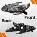 Headlight Assembly Compatible with 2016-2018 Nissan Altima (Passenger Right Side)