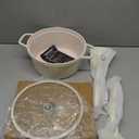 5QT Ceramic Nonstick Dutch Oven Pot with Glass Lid - Nonstick Induction StockPot with Lid Soup Ladle Spatula Healthy Cooking PFAS and PTFE Free