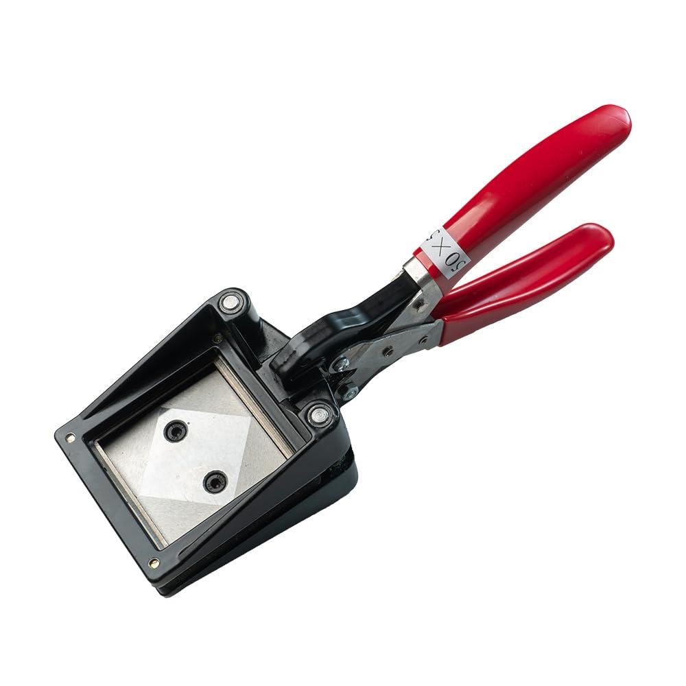 Handheld Passport Photo Cutter - Die Cutter Punch for ID Cards & License Photos (2" x 2"/50mm x 50mm)