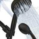 High Pressure Shower head with Handheld 7 Modes, Built-in Power Wash to Clear Tub. Tile &Pets, 5 High Flow Hand Held Rain Showerhead with Stainless Steel Hose and Adjustable Bracket-Oil Rubbed Bronze