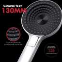 Shower Heads With Hoses,Detachable 3 Spray Mode High Pressure Showerhead With Handheld Cpray Combo Bathroom (Chrome)