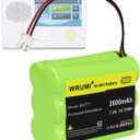 Replacement for 2GIG BATT2X Battery Pack: 2GIG-BATT2X - GC2 BATT1X BATT2X BATT1 for 2GIG-GC2 2GIG-CNTRL2 2GIG-CP2 GCKIT311 Go Control Panel Security Alarm System 228844 6MR2000AAY4Z Battery 7.2V NIMH