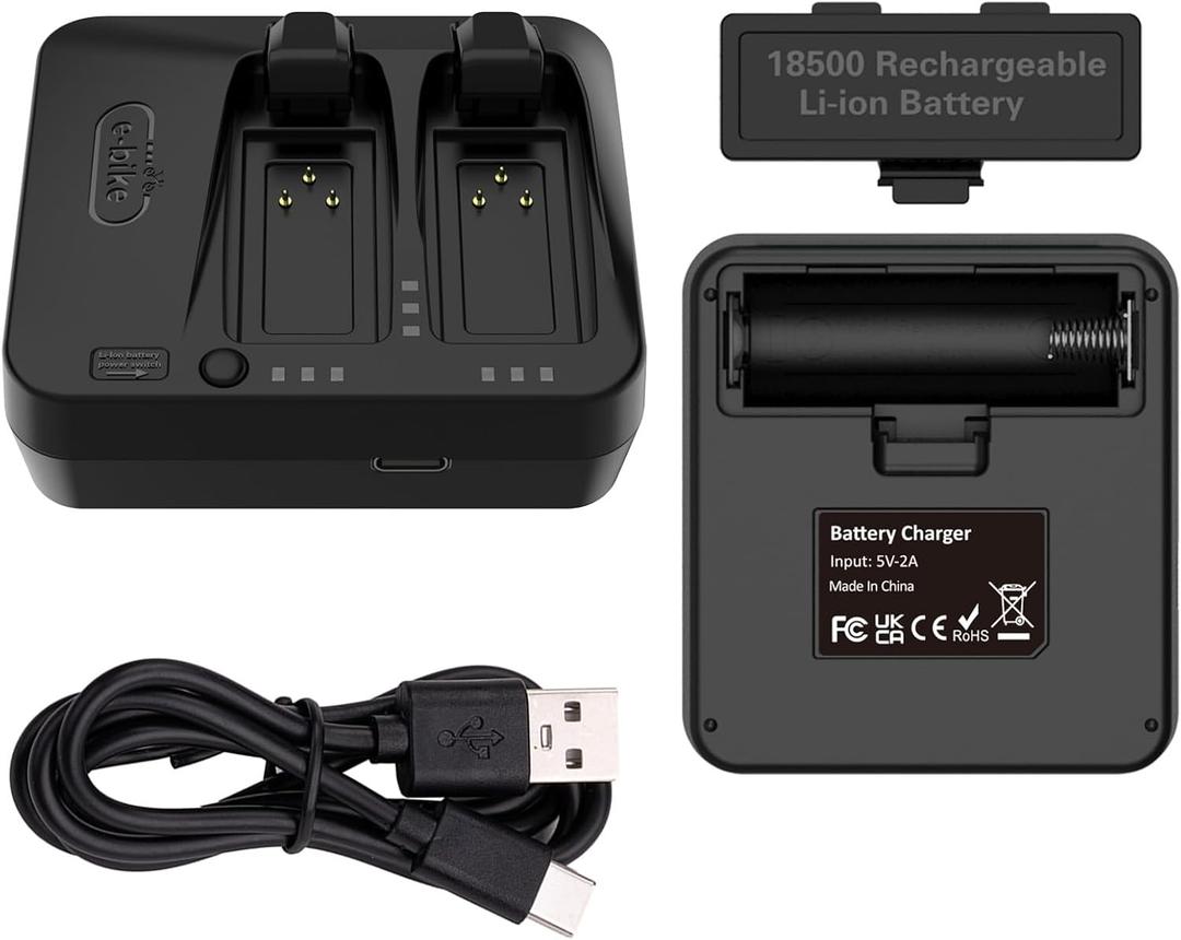 Dual Battery Charger for SRAM Red eTap AXS Force Rival GX Eagle Reverb AXS Battery [Portable/ Battery Not Included]