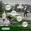 Tivor Lightweight Golf Push cart 3 Wheel,Foldable Golf Trolley for Adults and Junior with Ergonomic Adjustable Handle, Scorecard Holder, Umbrella Mount, Foot Brake, All-Terrain Wheels