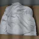 CozyLux Queen Comforter Set White Seersucker 7 Pieces Bed in a Bag Queen Comforter Set with Sheets, Luxury Soft Bedding Set with Down Alternative Comforter, Sheets, Pillowcases & Shams for All Seasons