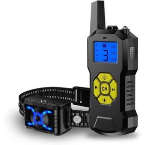 Dog Training Collar with Remote,Shock Collar for Dogs with Vibration and Beep Modes,Rechargeable,Waterproof Collar