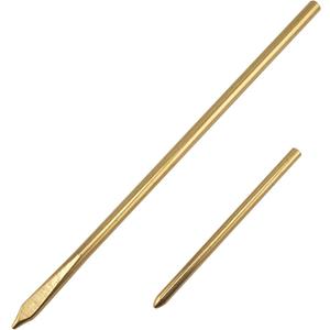ALLCLEAN 2Pcs Brass Sewing Leather Needles - Manual Lacing Threading Tool for Hand Stitching - Long Jumbo Lacing Needles