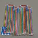 40 Pcs 7 Inch Flexible Pencils,Soft Novelty Pencil,Multi Colored Striped Soft Pencil with Eraser for Kids Gift