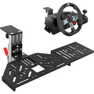 EG STARTS 1 Set Desk Mount for Sim Racing Wheel Stand Simulator Cockpit Wheel Stand Racing Steering Shifter Mount fit for Logitech G25 G27 G29 G920 G923 Thrustmaster T248 T300 T-GT TS-PC T500 T818