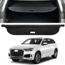 Retractable Trunk Cover Compatible with 2017-2020 2021 2022 2023 2024 Audi Q7 Cargo Cover Rear Trunk Cover Security Cover Audi Q7 Accessories Privacy Screen Cover