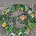 Yalikop St Patrick's Day Wreath for Front Door Wooden Door Decoration Sign Lucky Shamrock Wall Sign Irish Welcome Saint Patricks Day Hanging Decor Hanger for Party Outdoor Indoor