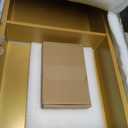 Vercraft 24 x 12 Inch LED Light Shower Niche Stainless Steel Niche No Tile Needed with Light Double Layer Recessed Wall Niche Insert Shower Niche Shower for Bathroom Storage(Gold)
