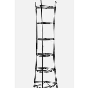6-Tier, Kitchen and Pantry Cast Iron Cookware Storage Organizing Tower, Steel Co 6-Tier, Kitchen and Pantry Cast Iron Cookware Storage Organizing Tower, Steel Co