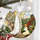 Christmas Ornaments, Christmas Tree Ornaments, Stained Glass Religious Ornament, Catholic Home Decor, Holiday Presents, Religious Gifts, Faith Gift for Christian, Gift Idea - Lady of Lourdes (Virgin Mary)