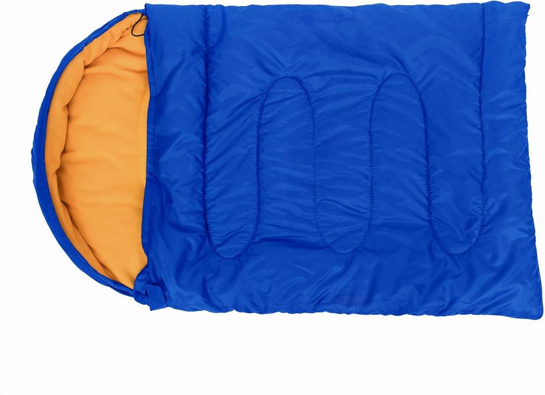 Dog Sleeping Bag, Portable Design, Excellent Warmth, Suitable for Travel, Hiking, and Camping with Polyester Fiber and Polar Fleece Material (Blue)