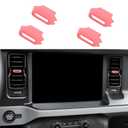 Air Conditioning Outlet Adjustment Trim Compatible with Ford Bronco 2021+ Interior Accessories Central Control Air Outlet Vent Cover (Pink)