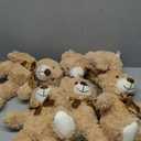 Teddy Bears Bulk 5 Packs 13.5 Inches Small Stuffed Bears Pack for Christmas Valentines Baby Shower Party Decorations Centerpieces Favors Light Brown