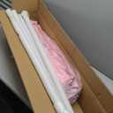 Double Fitting Room for Two, F-Shape Large Dressing Room for Boutique, Clothing Store Changing Rooms Curtains Divider Retail Privacy Protection Partitions (Light Pink)