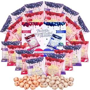 Yogurt Coated Real Fruit Snacks 0.7oz/ 36 Packs/ Net 25.4oz, Chewy Probiotic Yogurt Bites with Dietary Fiber, Strawberry/ Blueberry Yoggies Individually Wrapped, On-The-Go Fruit Yogurt Snack, BBD 08/19/2027