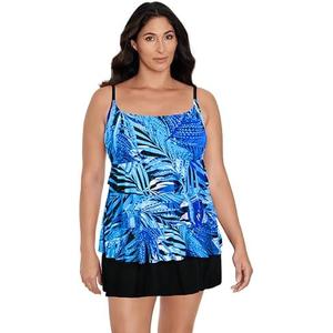 Great Lengths Women's Faux Ruffle Swim Skirtini 14
