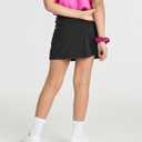 Real Essentials 4 Pack: Girls' Active Athletic Skort - Tennis Golf Skirt for Kids with Shorts Lining (4-16) (S)