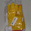 toolant Winter Leather Work Gloves, Warm 3M Thinsulate Lining for Cold Weather Work, Thermal Insulated Gloves (Small, Yellow - Winter Version (1 Pair))