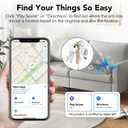 2026 New [Apple MFi Certified] (iOS Only) Tracker Tags-4 Pack, Tukio Bluetooth 5.3 GPS Tracker for Apple Find My, Replaceable Battery, 100dB Key Finder and Item Locator for Car, Keys, Luggage, White
