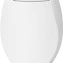 Brondell L60-EW LumaWarm Heated Nightlight Elongated Toilet Seat, White