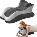 Ergonomic 27 Angle Memory Foam Wedge Pillow for Bed, Multi-Position Support for Back Neck and Legs, Positioning Pillow for Reading Sitting Up