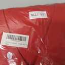 Unisex Adult Matte Graduation Cap and Gown Set with Honor Cord Gold Stoles for College School Bachelor Graduates (Red 51")